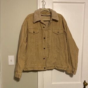 Vintage Corduroy Jacket with Sherpa Collar